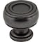 Jeffrey Alexander 1-3/16" Diameter Gun Metal Barrel Bremen 2 Cabinet Knob 127DACM - alternate 1